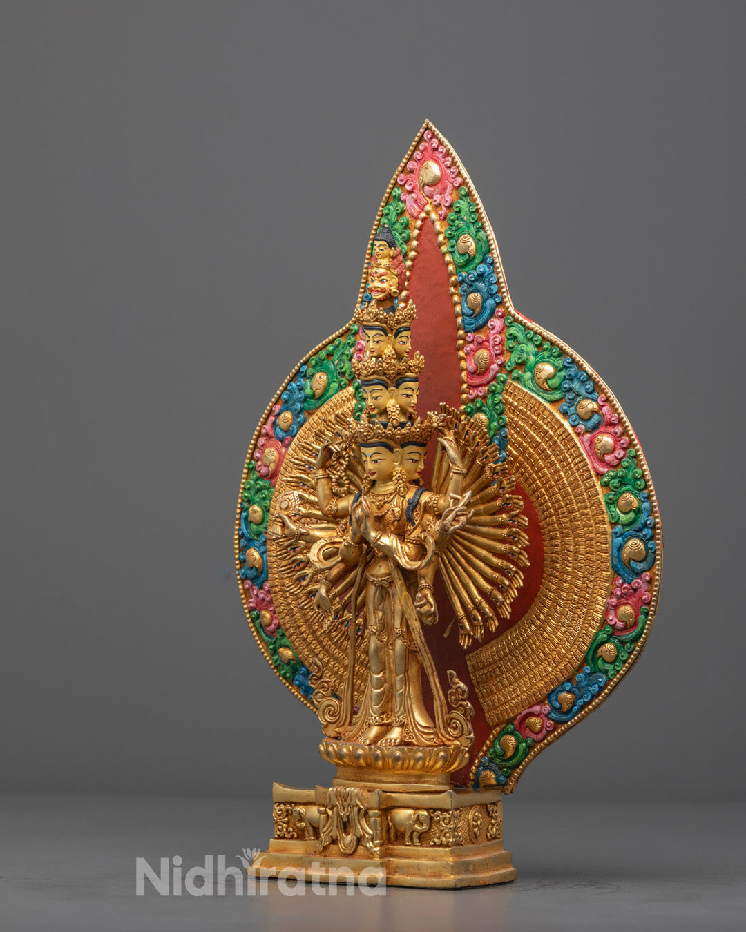 1000-Armed Chenrezig Statue | Handcrafted in Nepal