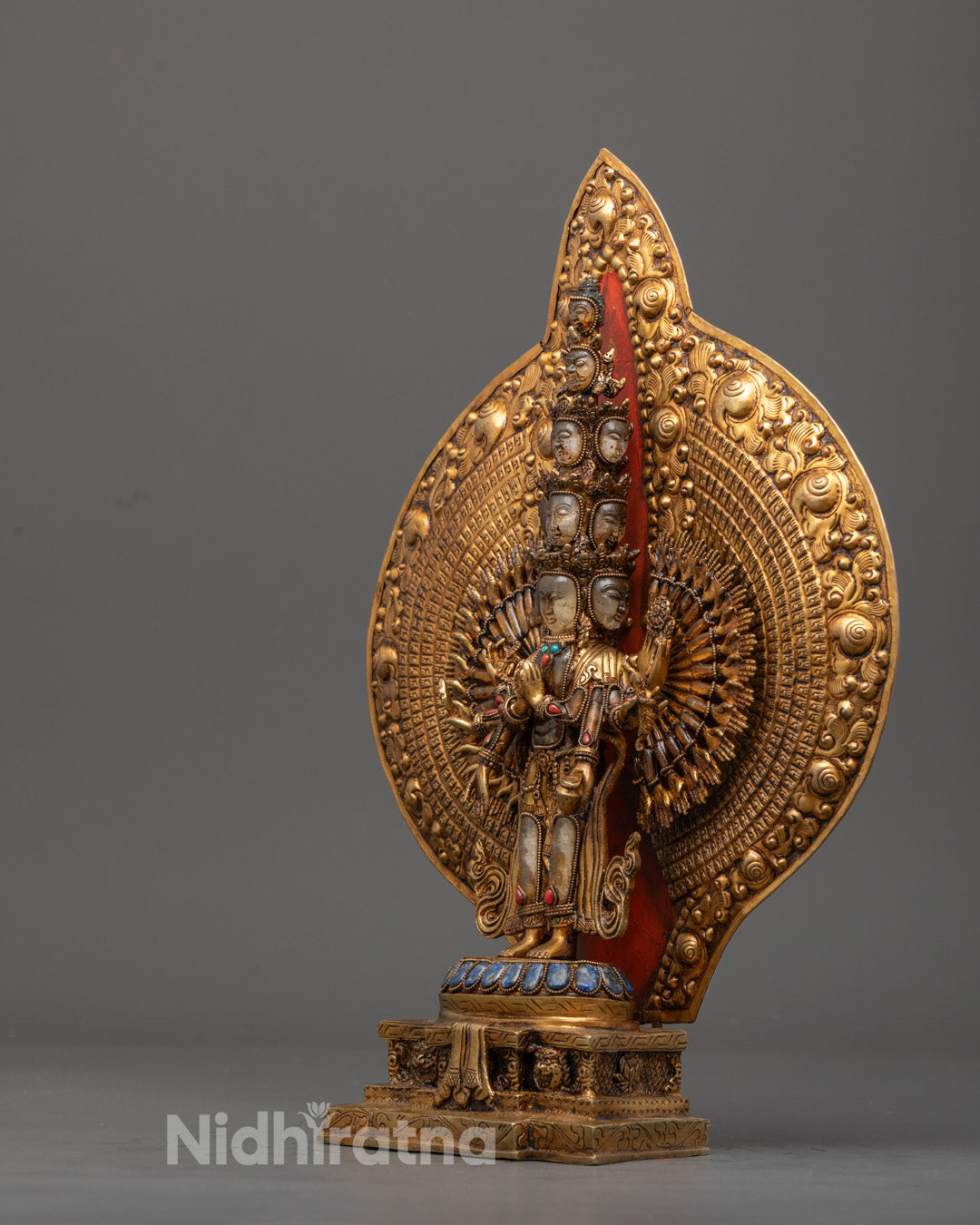1000 Armed Chenrezig Statue | Hand-Carved Tibetan Avalokiteshvara