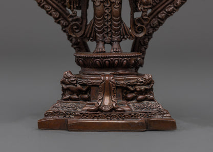 Oxidized 1000 Arm Chenrezig Statue | Spiritual Tibetan Buddhist Decor