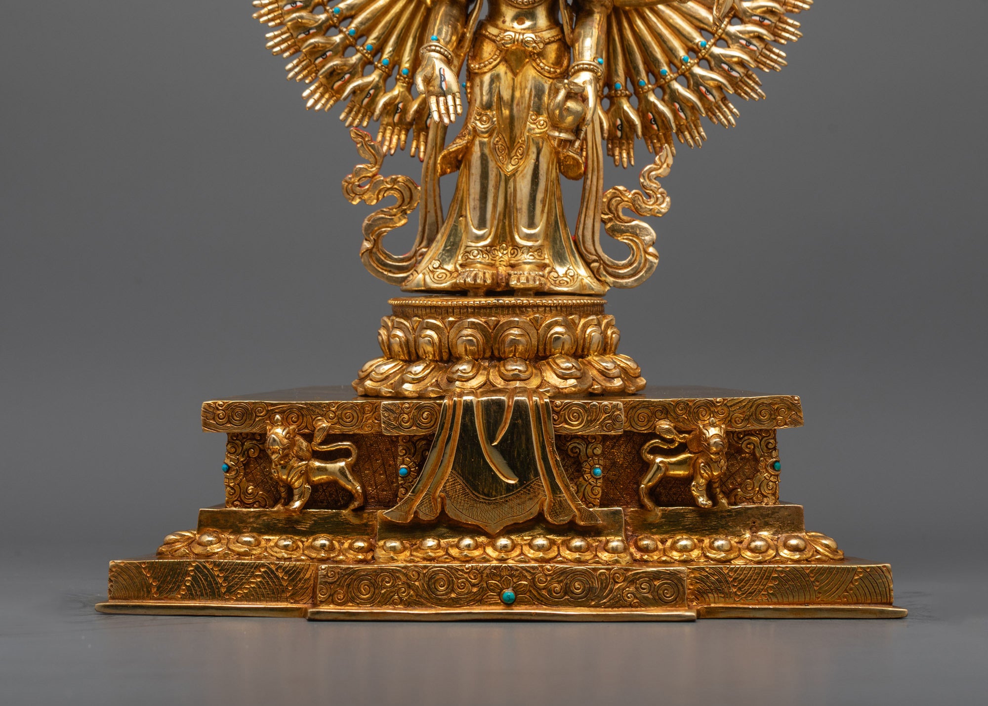 Hand-Carved 1000-Armed Chenrezig Statue | Avalokiteshvara Deity