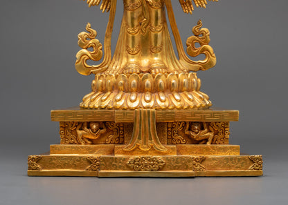 Beautiful 1000 Armed Chenrezig Statue for Sale