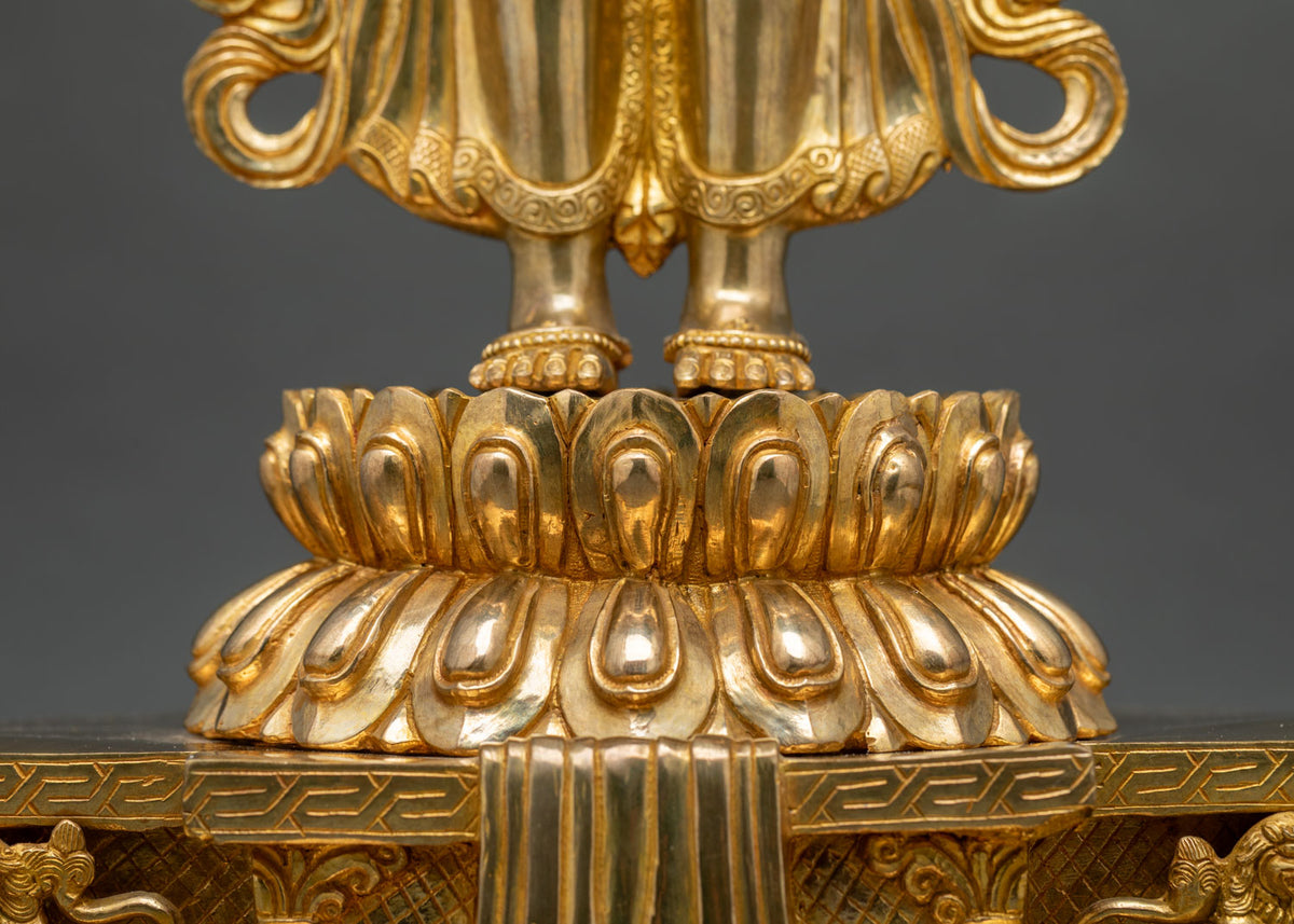 Vivid Thousand-Armed Chenrezig Statue | Life-Sized Buddhist Altarpiece