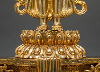 Vivid Thousand-Armed Chenrezig Statue | Life-Sized Buddhist Altarpiece