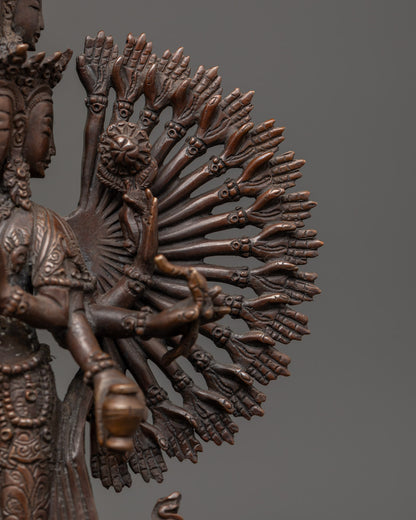 1000 Armed Chenrezig Statue | Sahasrabhuja Avalokiteshvara Tibetan