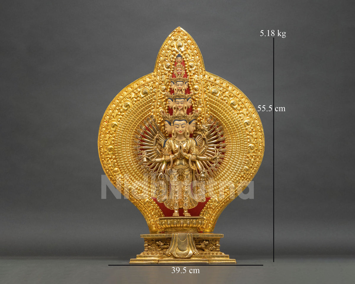 1000-Armed Avalokiteshvara Statue | Authentic Handcrafted Sculpture