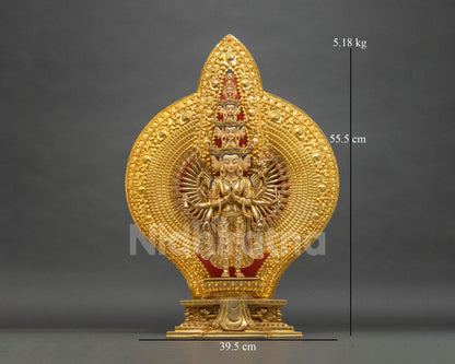 1000-Armed Avalokiteshvara Statue | Authentic Handcrafted Sculpture