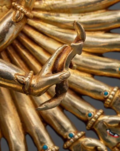 Tibetan 1000-Armed Chenrezig Statue | Buddhist Altar Decor