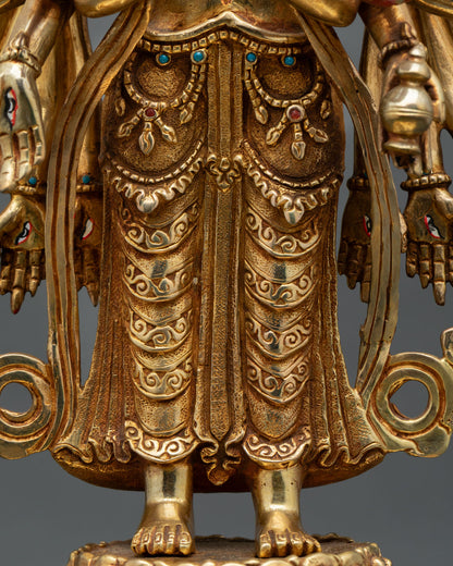Tibetan 1000-Armed Chenrezig Statue | Buddhist Altar Decor