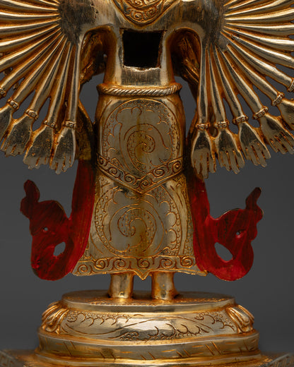 Thousand-Armed Chenrezig Bodhisattva Statue | Tibetan Artwork