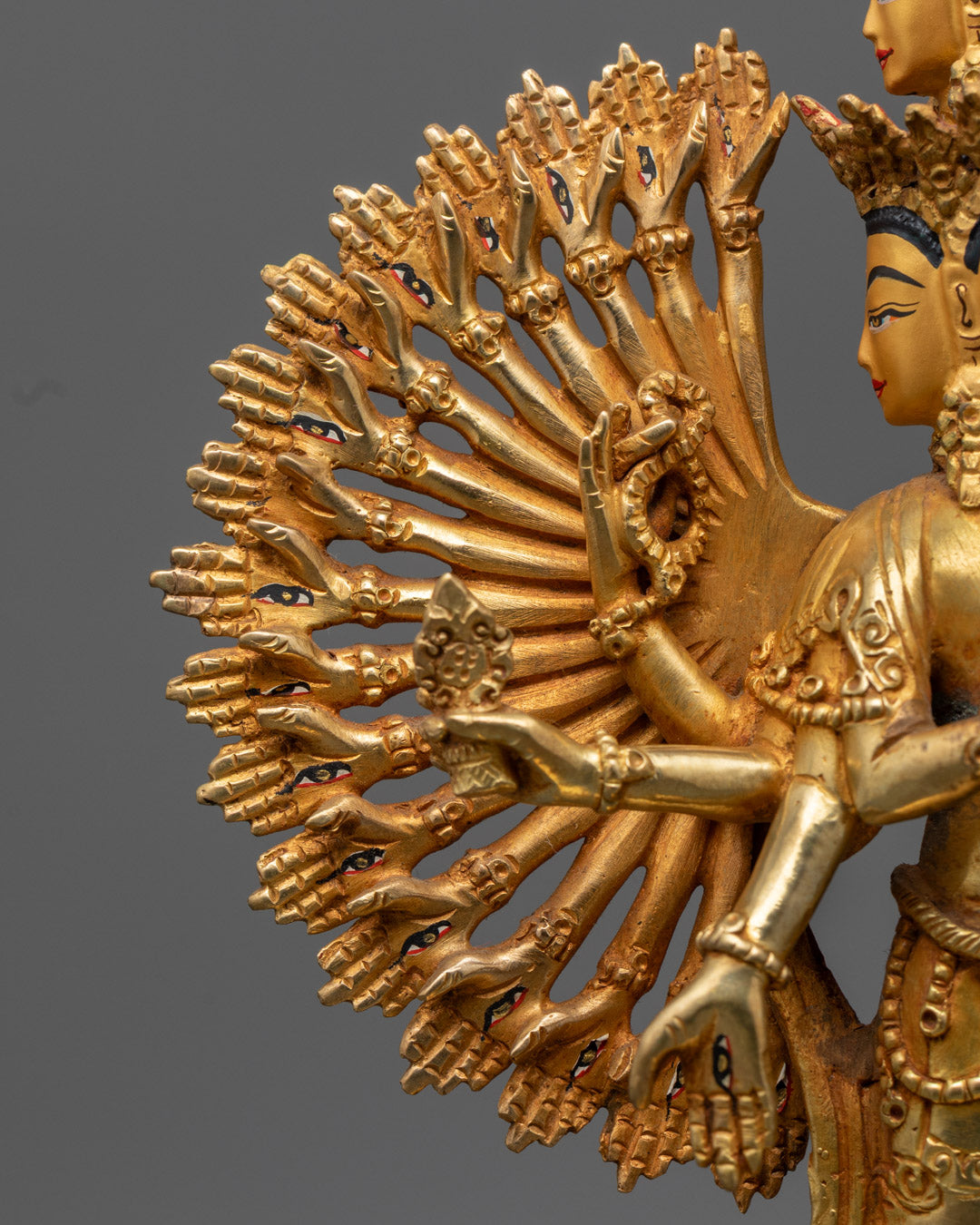 Handcrafted 1000 Armed Chenrezig Statue | Nepalese Buddhist Art