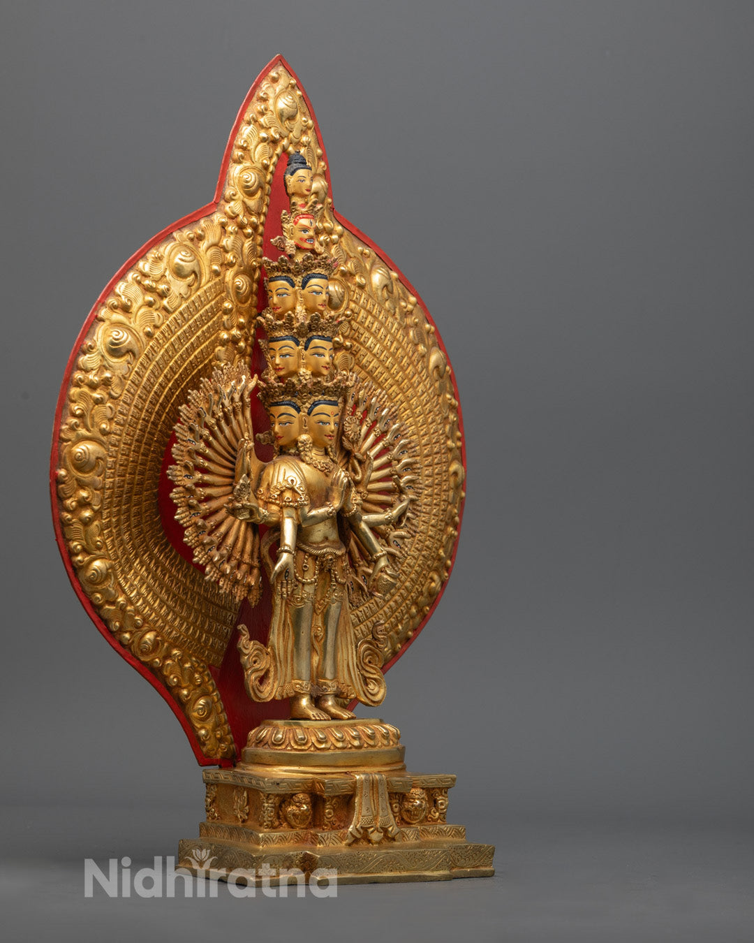 Handcrafted 1000 Armed Chenrezig Statue | Nepalese Buddhist Art