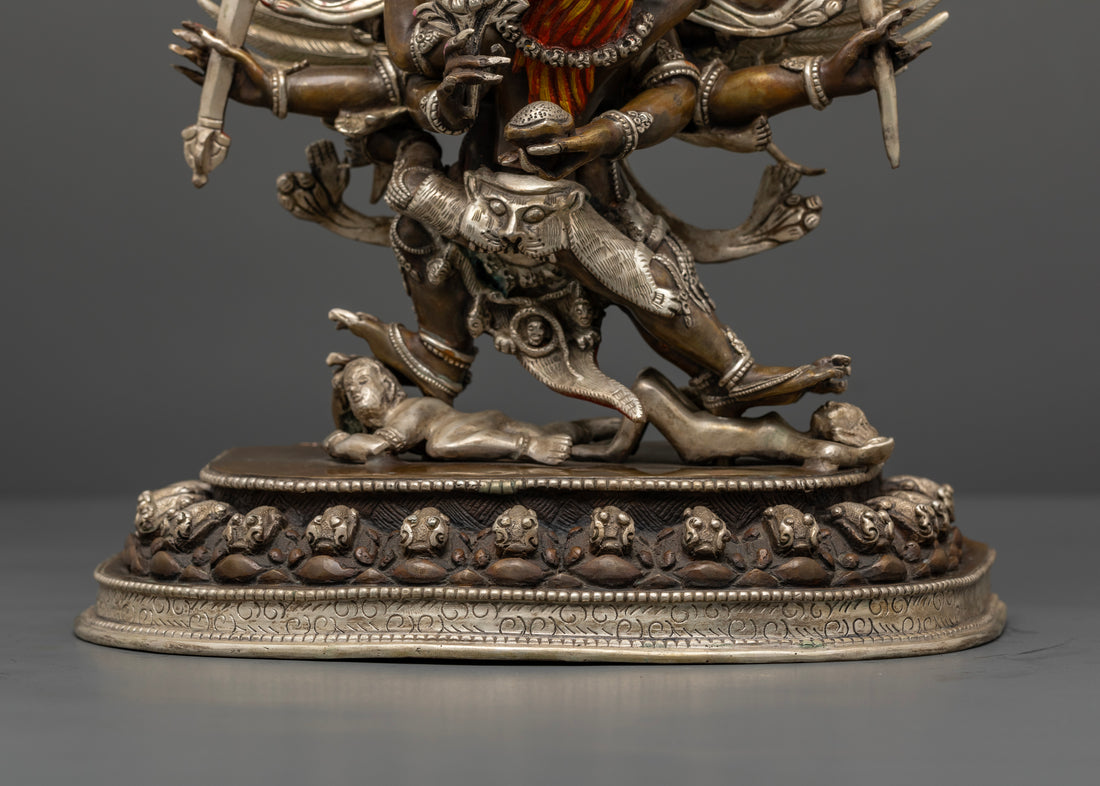 Oxidized Hayagriva Statue: Invoke Protection and Fierce Compassion