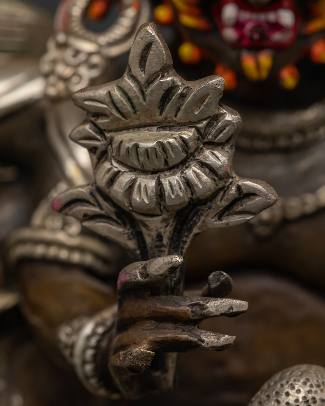 Oxidized Hayagriva Statue: Invoke Protection and Fierce Compassion