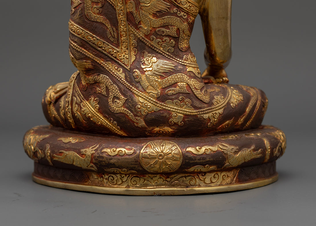 Buddha Shakyamuni Statues: Handcrafted Treasures with 24K Gold