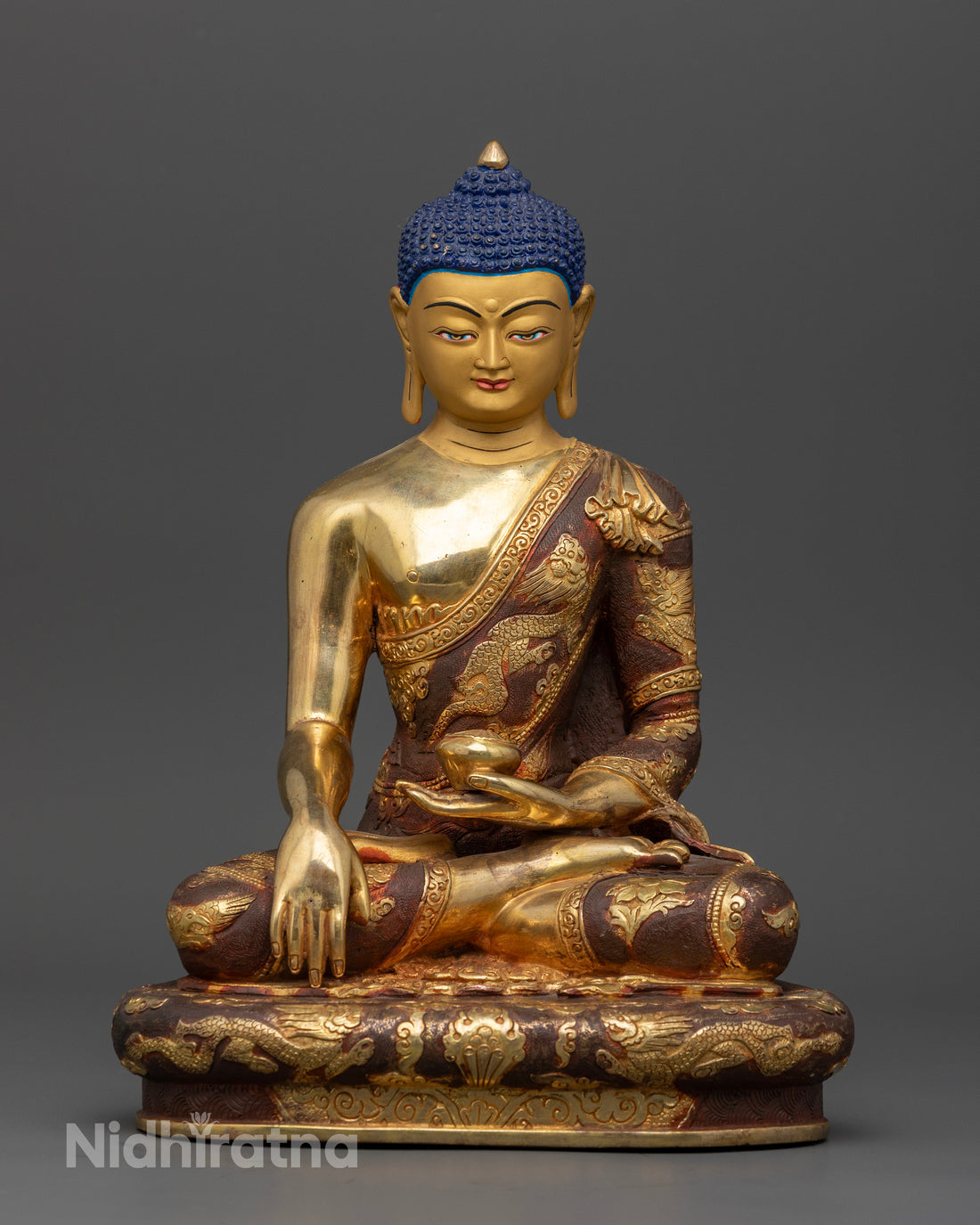 Buddha Shakyamuni Statues: Handcrafted Treasures with 24K Gold