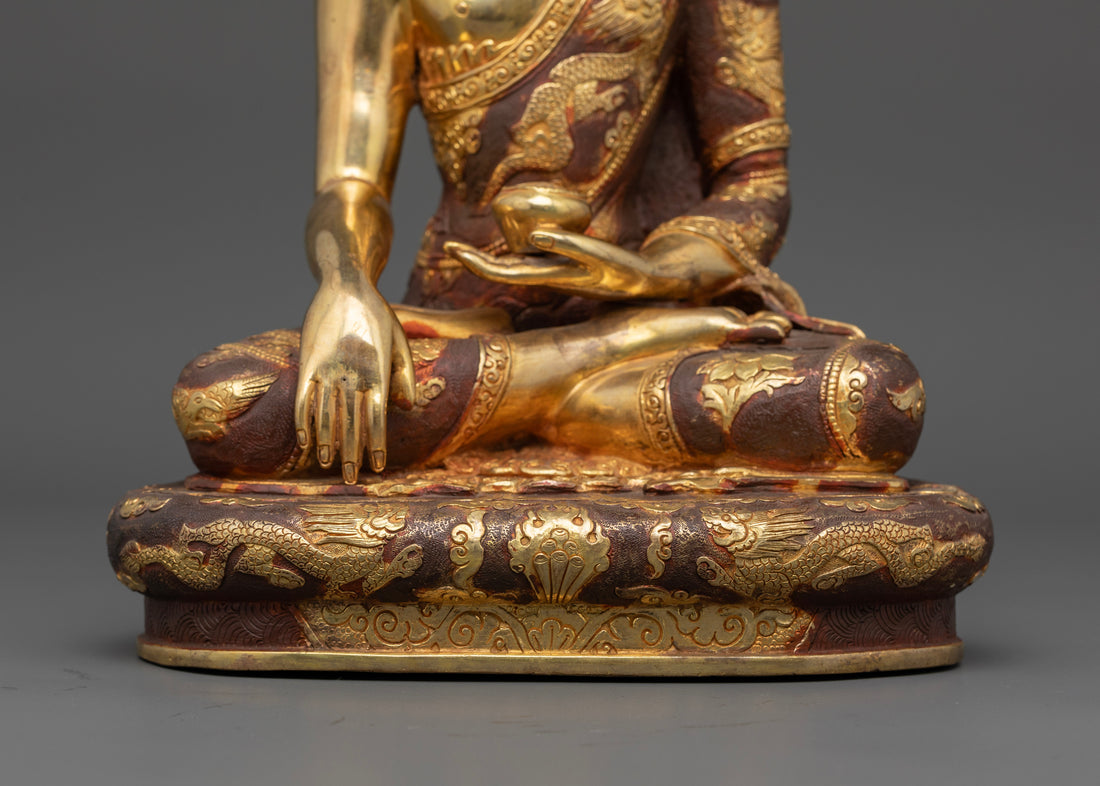 Buddha Shakyamuni Statues: Handcrafted Treasures with 24K Gold