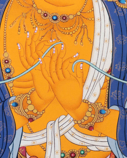 Manjushri Thangka Print | The Tibetan Bodhisattva of Wisdom