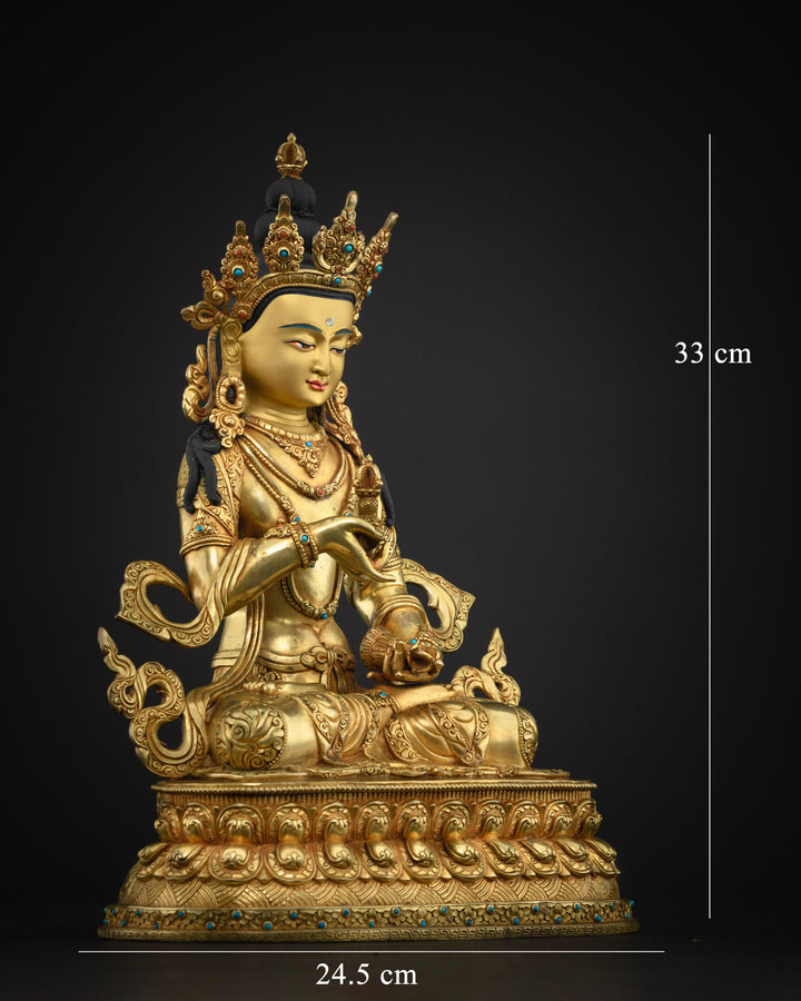 Masterpiece Vajrasattva Statue: A Radiant Icon of Vajrayana