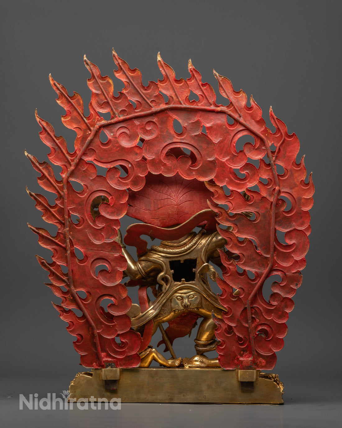 Four-Armed Mahakala Statue | Guardian of Buddhist Tradition