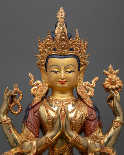 Divine Chenrezig Statue - A Sacred Icon of Compassion