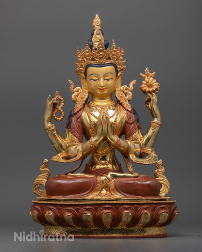 Divine Chenrezig Statue - A Sacred Icon of Compassion
