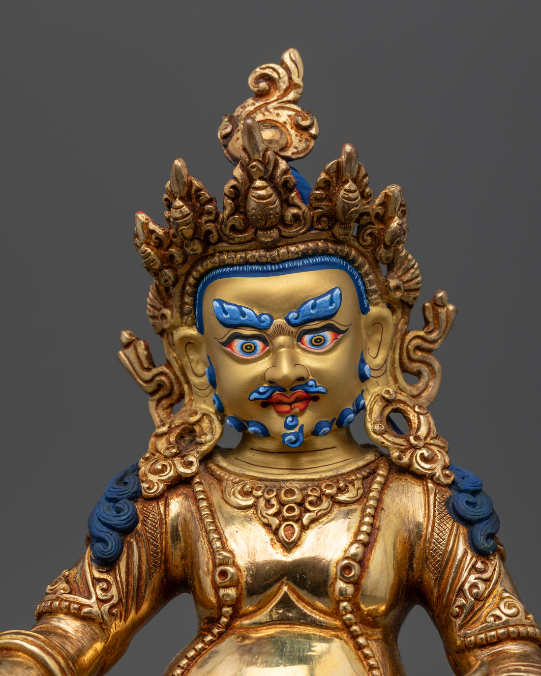 Dzambhala Wealth Statue: Tibetan Craftsmanship & Spiritual Energy