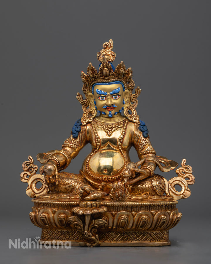 Dzambhala Wealth Statue: Tibetan Craftsmanship & Spiritual Energy