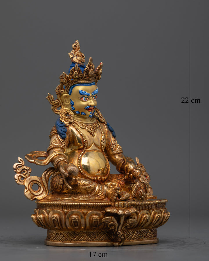 Dzambhala Wealth Statue: Tibetan Craftsmanship & Spiritual Energy