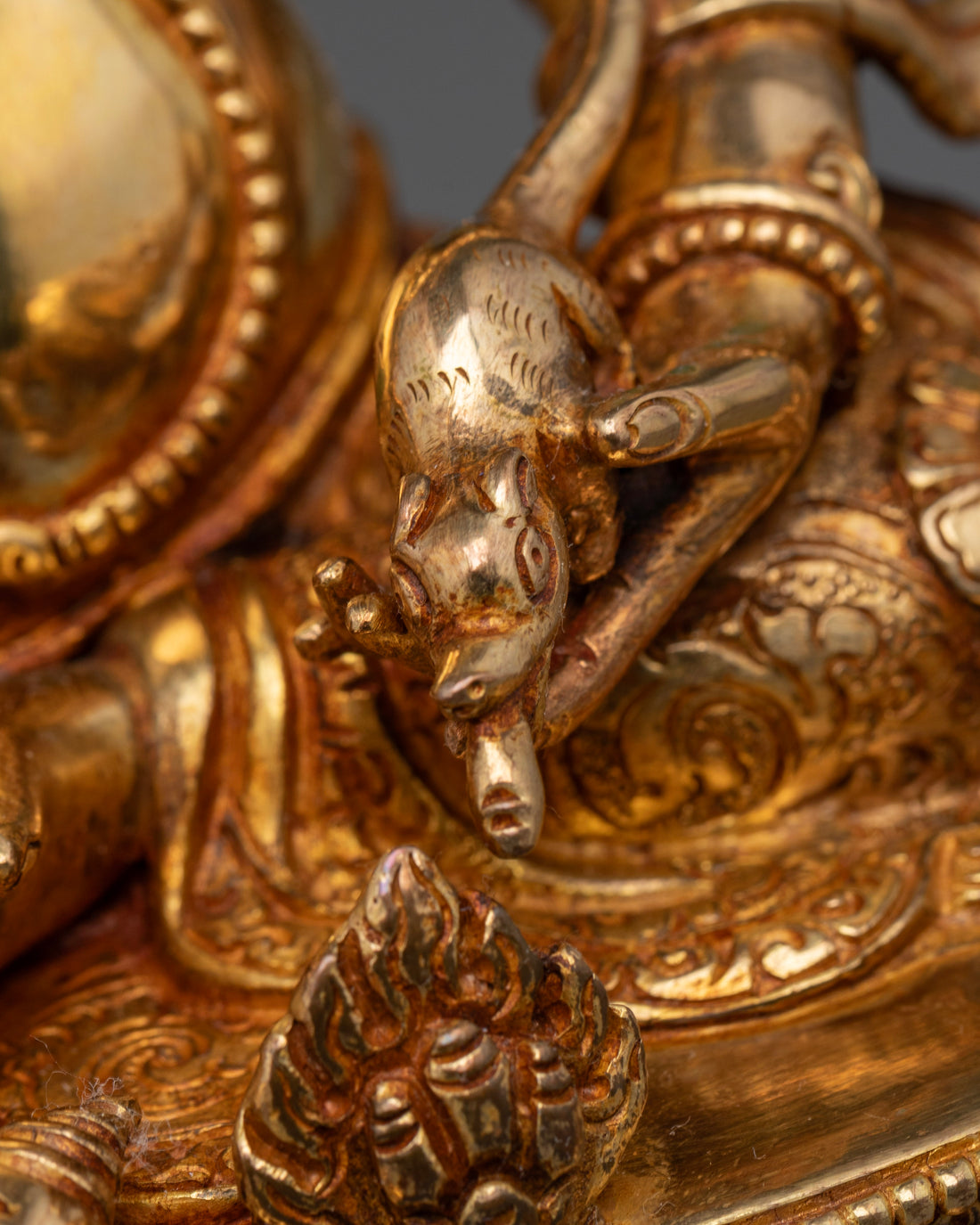 Dzambhala Wealth Statue: Tibetan Craftsmanship & Spiritual Energy