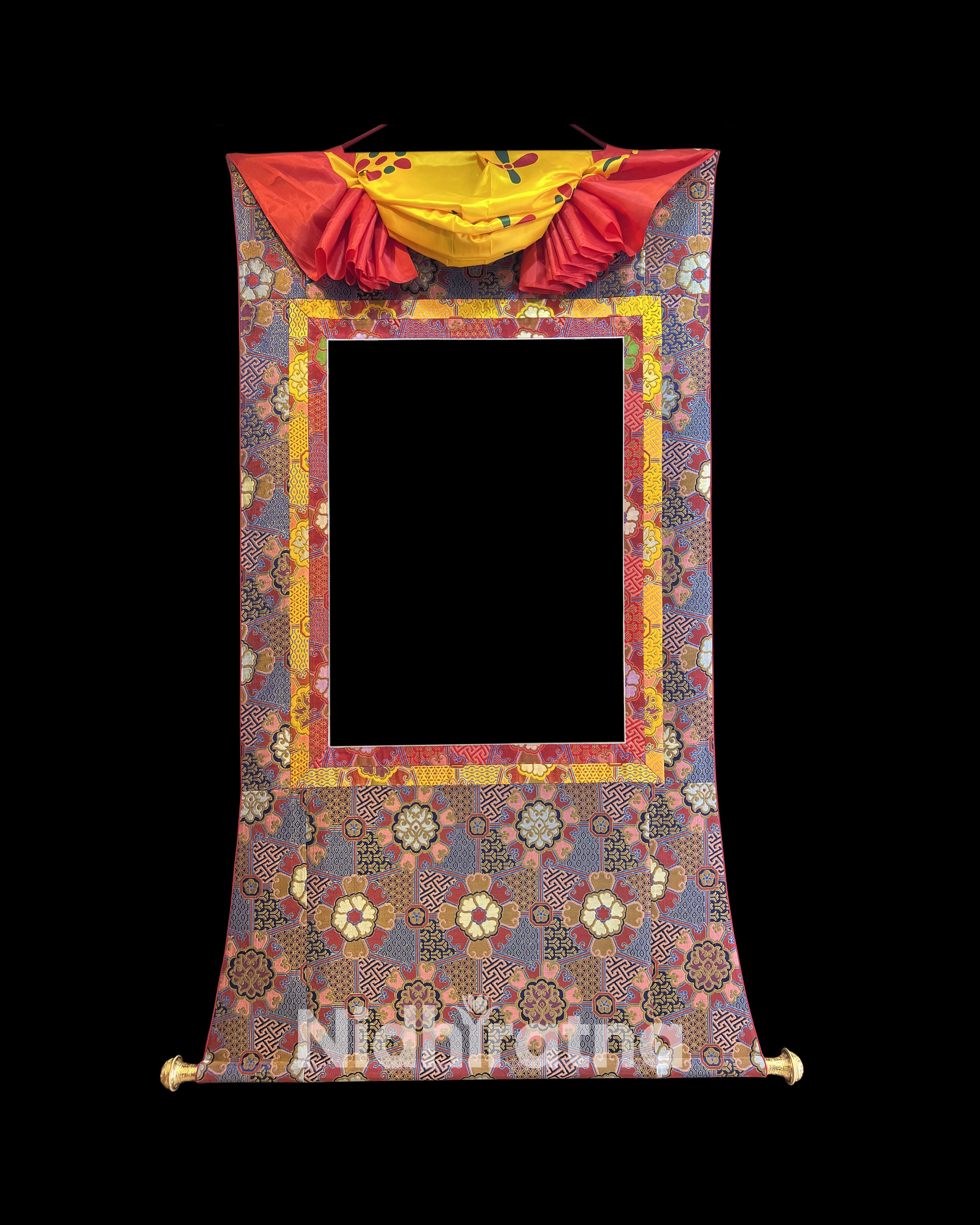 12 Tibetan Thangka Brocade