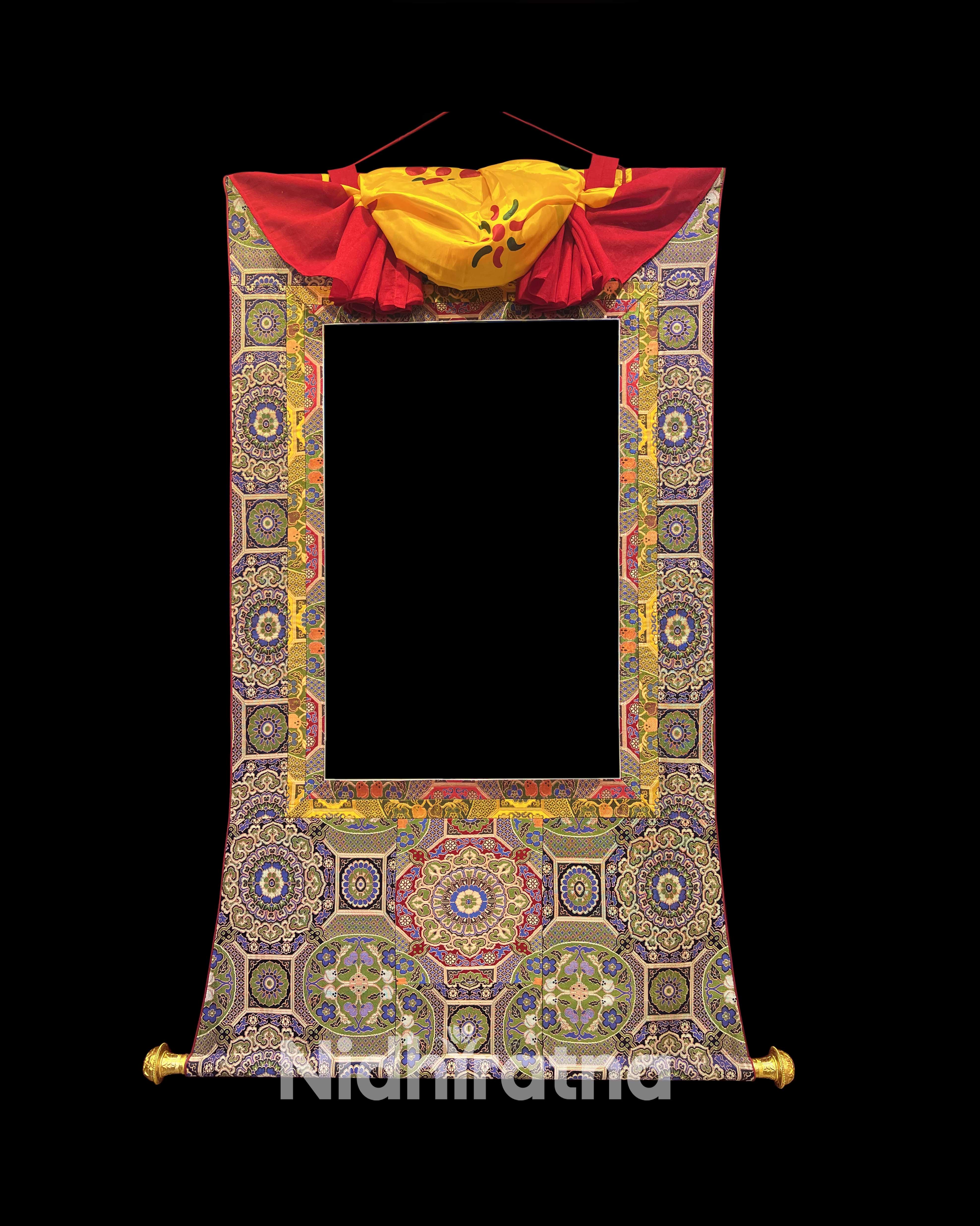 13 Tibetan Thangka Brocade