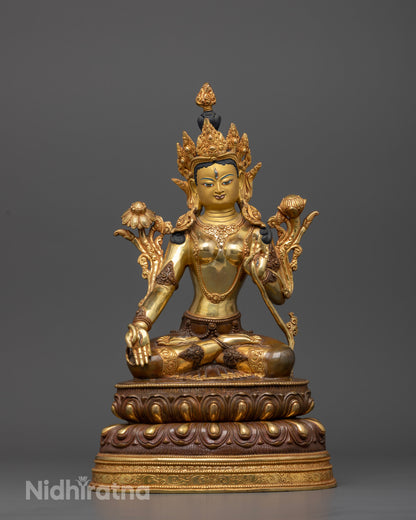 Elegant White Tara Statue for Spiritual Growth and Healing