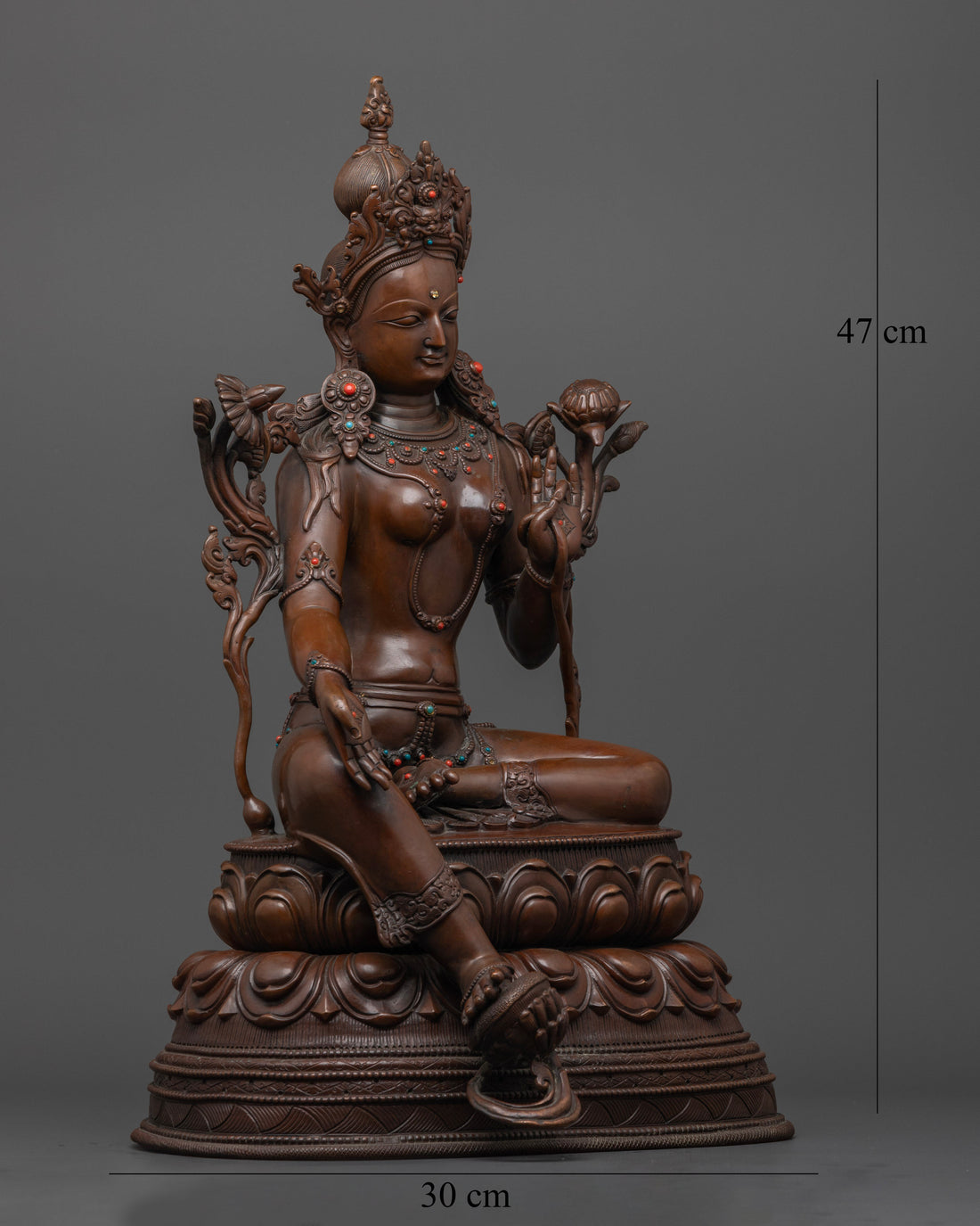 Oxidized Green Tara Statue for Sale | Powerful Symbol of Protection