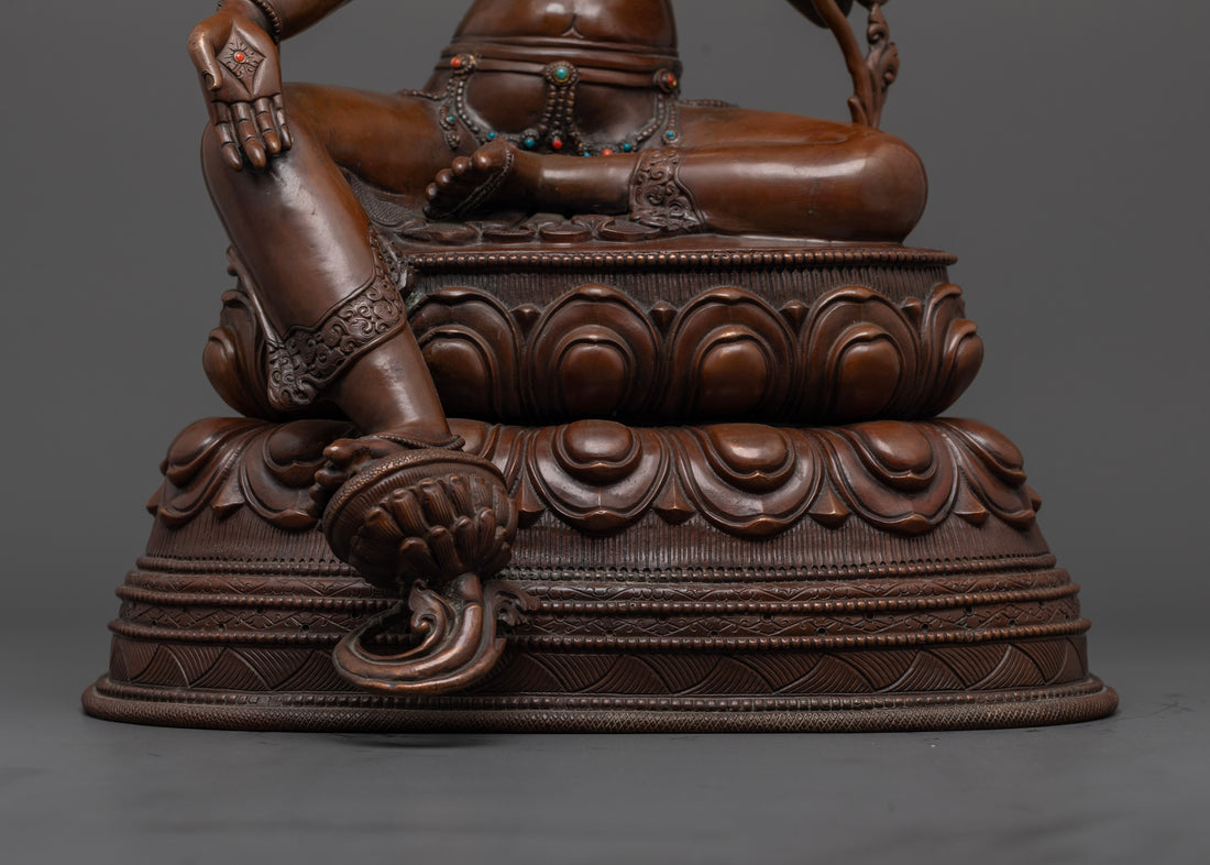 Oxidized Green Tara Statue for Sale | Powerful Symbol of Protection