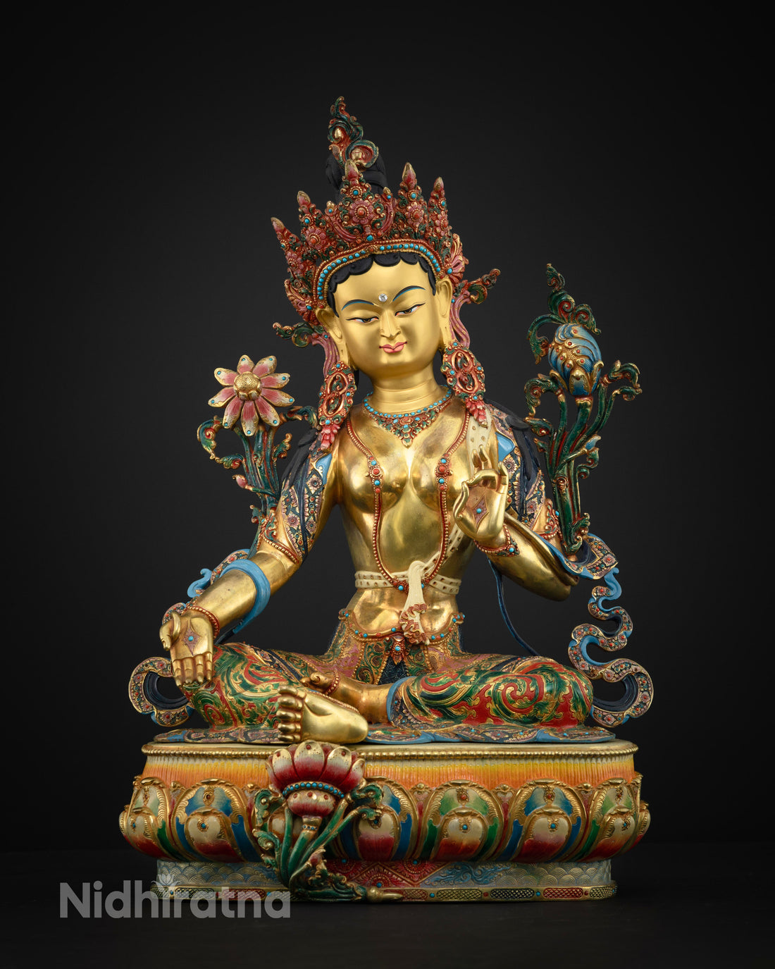 Green Tara Statue: Invoke Healing & Compassion