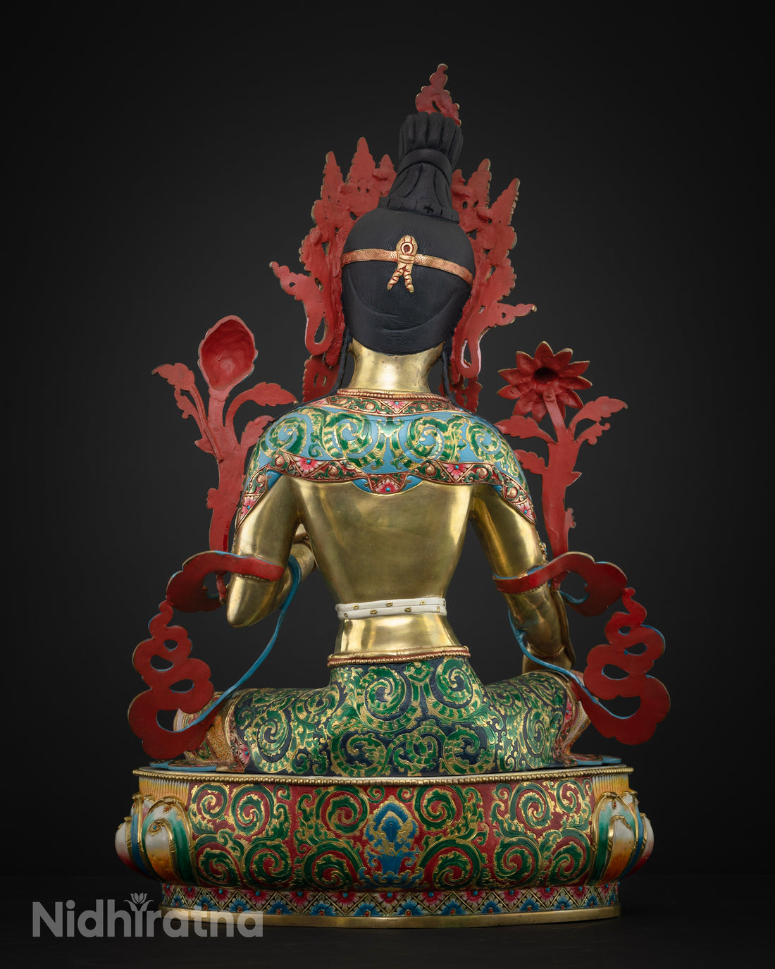 Masterpiece Green Tara Sculpture for Healing