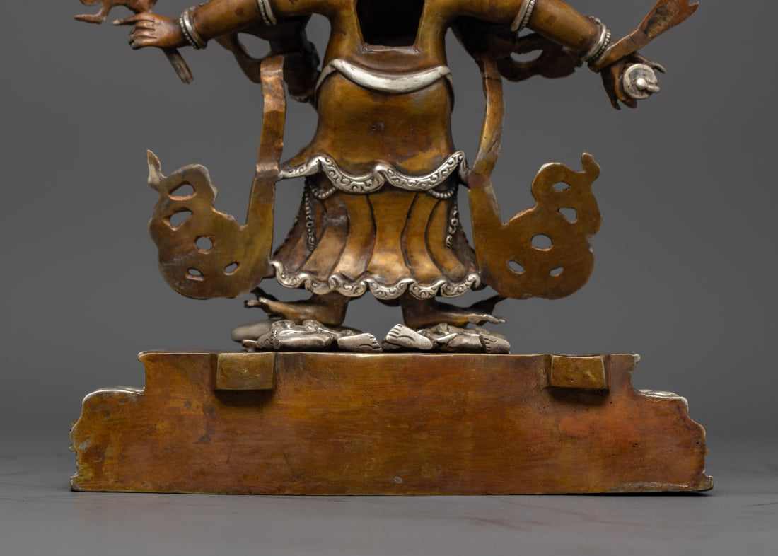 White Mahakala Statue: Divine Guardians of Prosperity