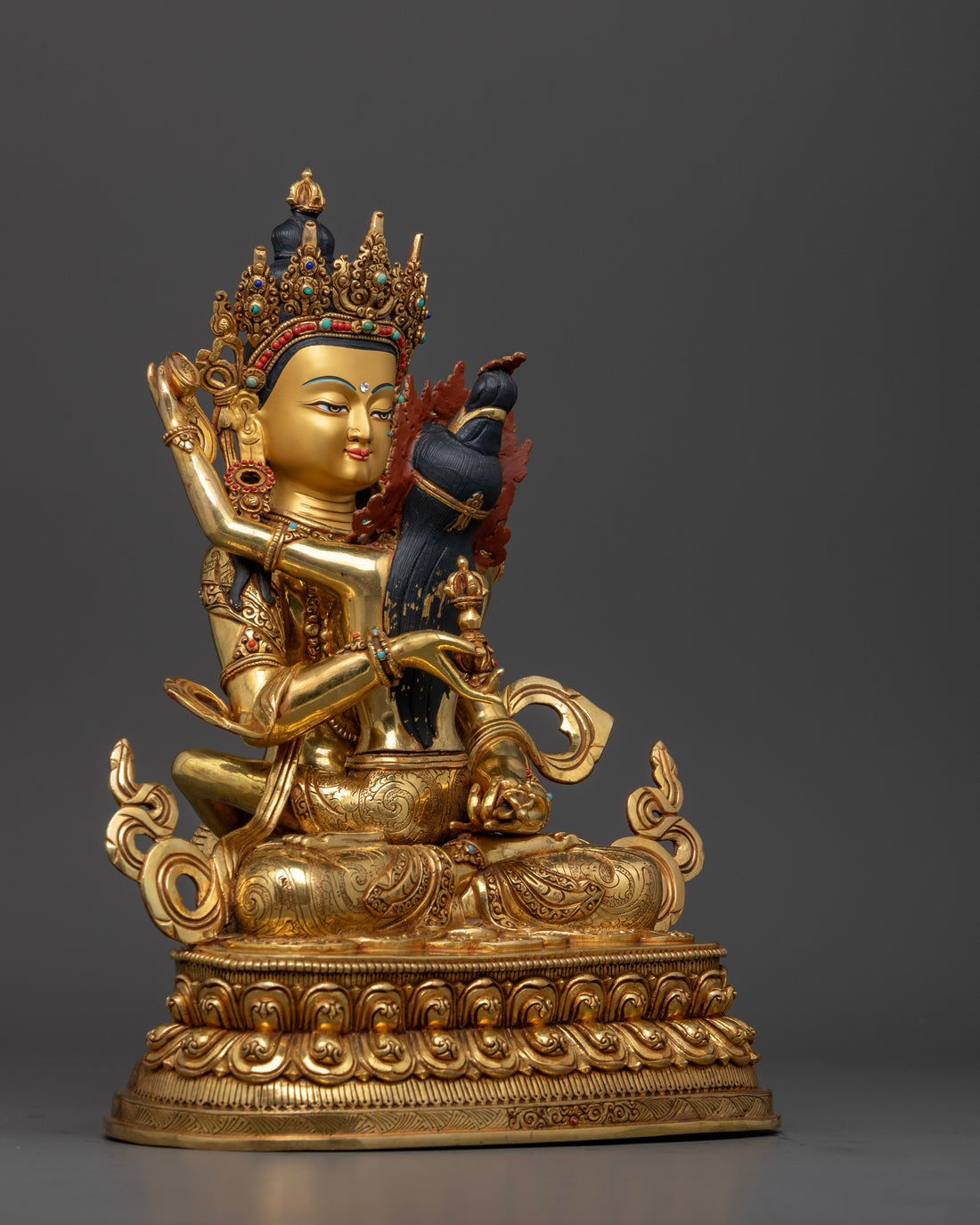 Vajrasattva with Consort Statue : Ideal for Spiritual Growth