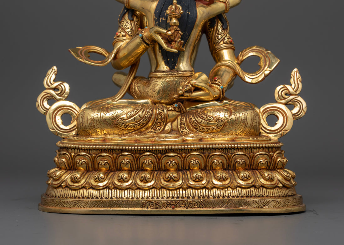 Vajrasattva with Consort Statue : Ideal for Spiritual Growth