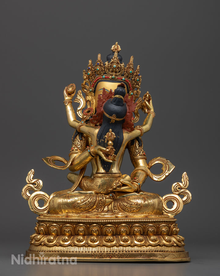 Vajrasattva with Consort Statue : Ideal for Spiritual Growth