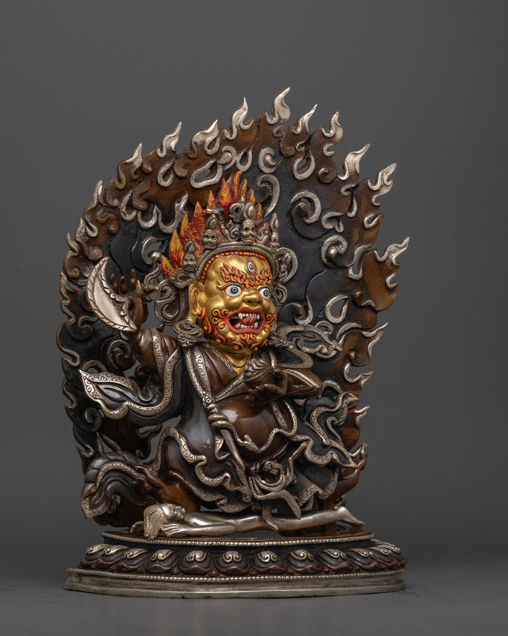 Mahakala Bernegchen Statue: Powerful Tibetan Protector