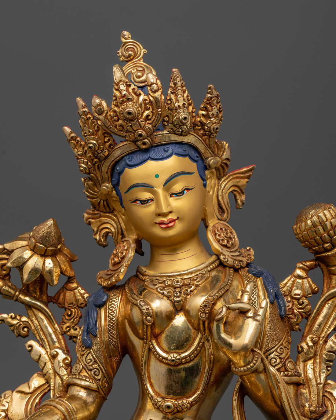 Green tara Pure Land Statue | Embody Compassion