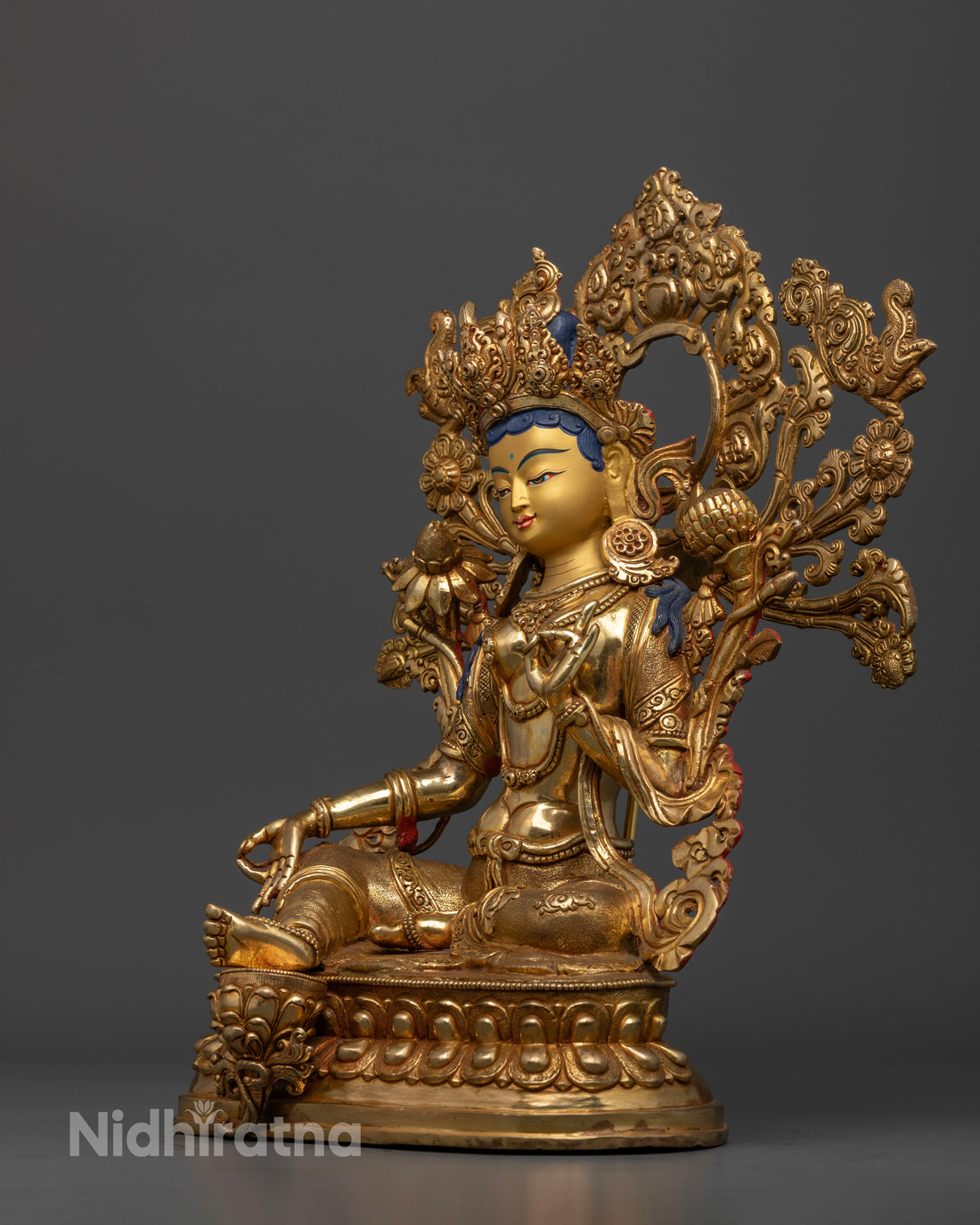 Green tara Pure Land Statue | Embody Compassion