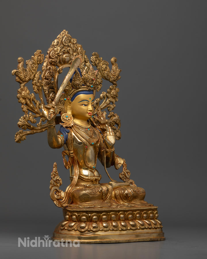 Bodhisattva Manjushri Wenshu Statue