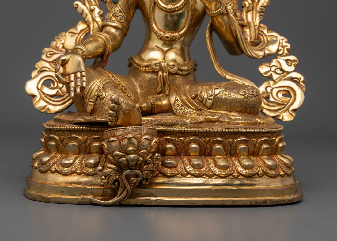 Green tara Pure Land Statue | Embody Compassion