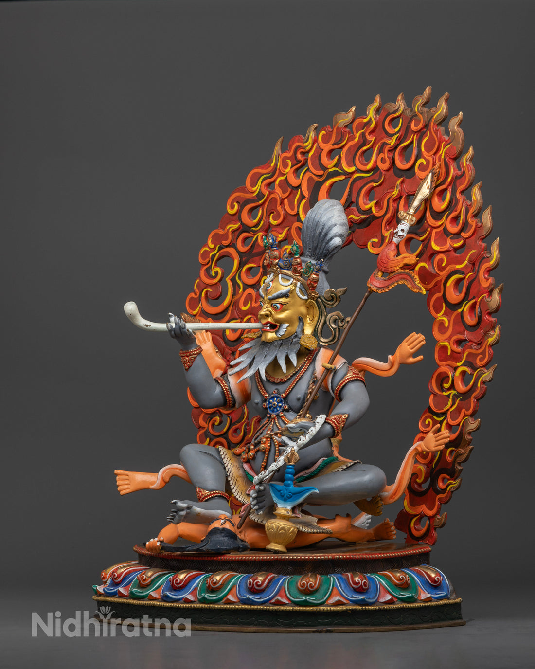 Fierce Brahmanrupa Mahakala Statue