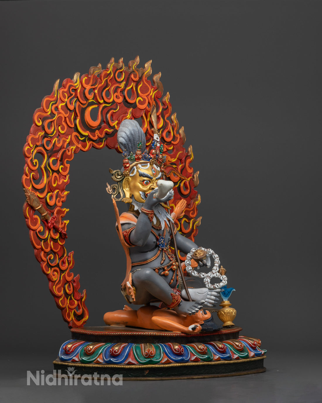 Fierce Brahmanrupa Mahakala Statue