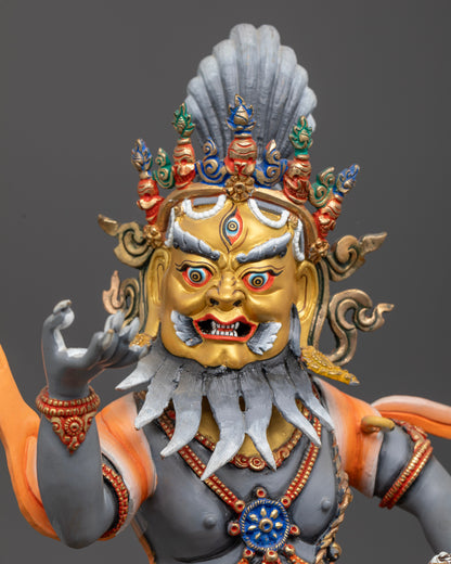 Fierce Brahmanrupa Mahakala Statue