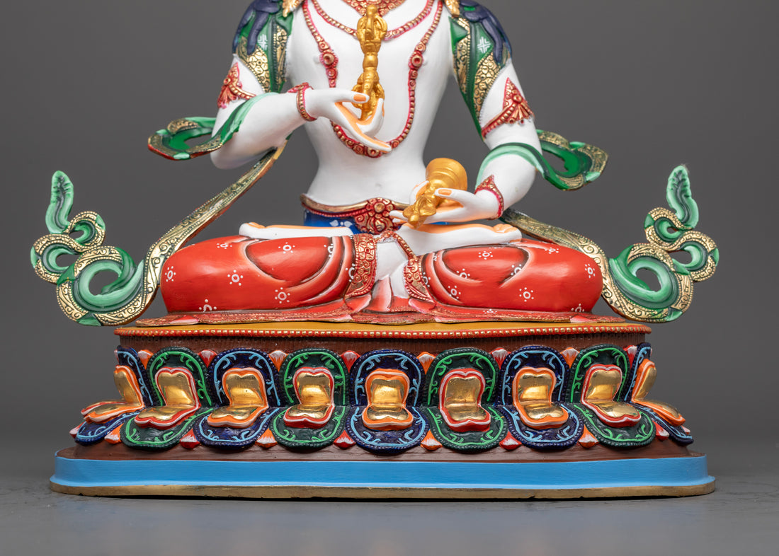 Vajrasattva Statue: Tibetan Buddhist Figurine