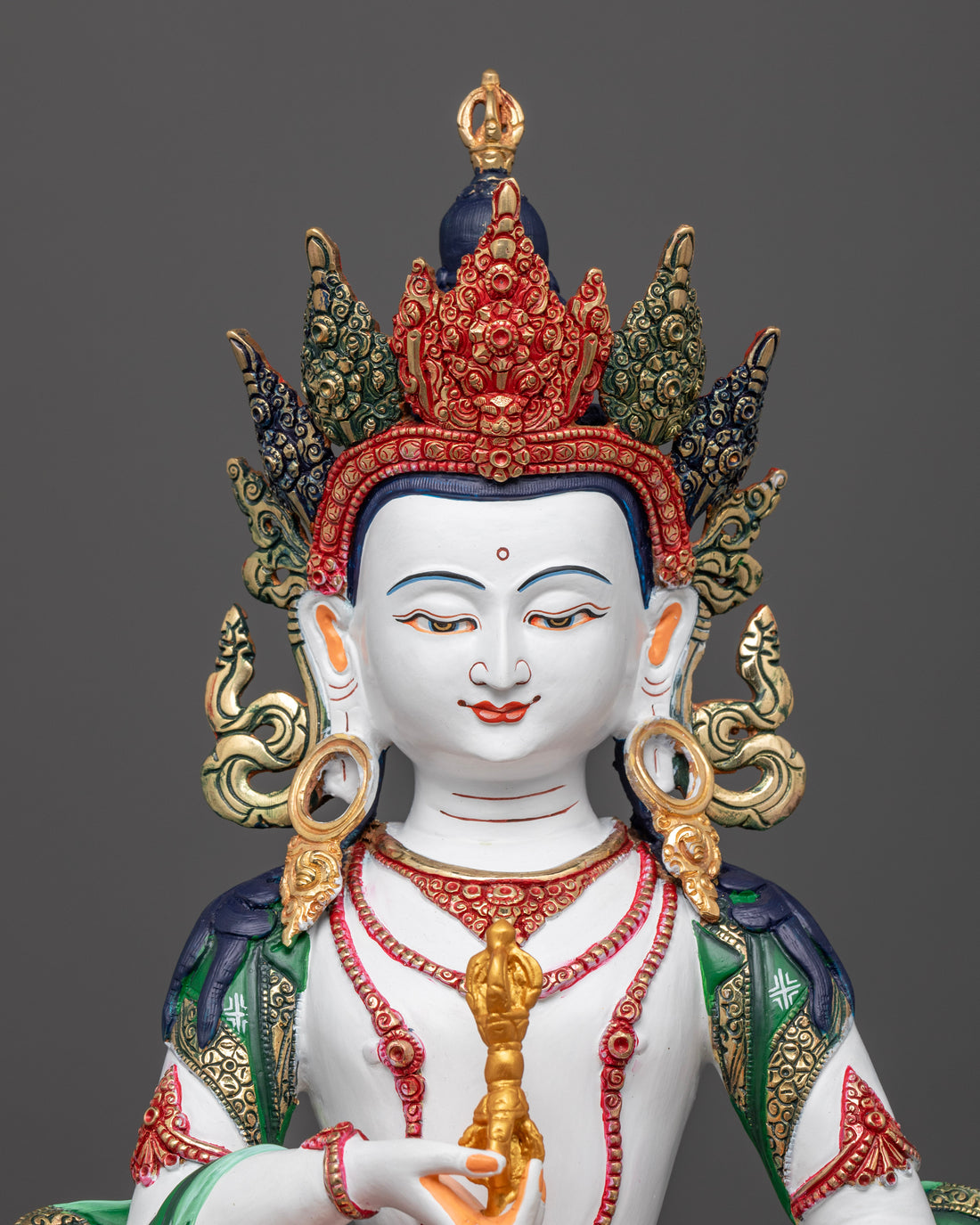 Vajrasattva Statue: Tibetan Buddhist Figurine